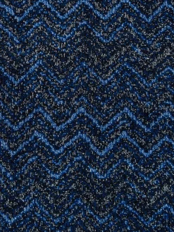 Accappatoio Azul in spugna di cotone chevron