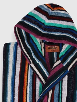 Accappatoio Chandler in spugna di cotone con lurex