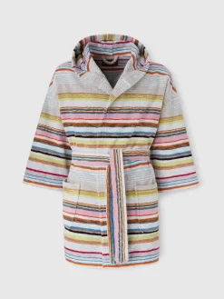 Accappatoio corto Moonshadow in spugna di cotone con lurex