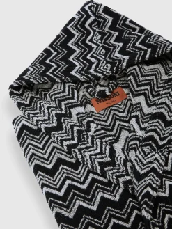 Accappatoio Keith in spugna di cotone chevron