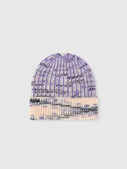 Beanie in misto lana fiammata