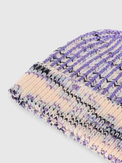 Beanie in misto lana fiammata