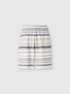 Bermuda in cotone zig zag