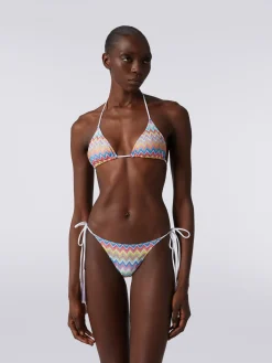 Bikini con stampa zig zag