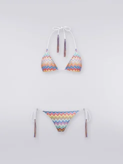 Bikini con stampa zig zag