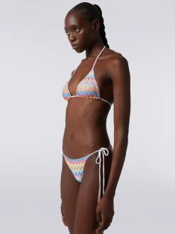Bikini con stampa zig zag