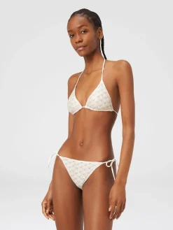 Bikini effetto pizzo con fodera