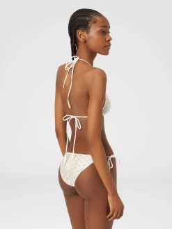 Bikini effetto pizzo con fodera