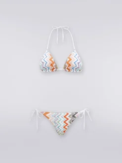 Bikini in misto viscosa chevron lamé