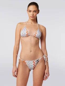 Bikini in misto viscosa chevron lamé