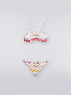 Bikini motivo onda con lurex