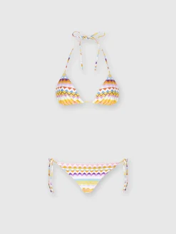Bikini stretch stampa zig zag