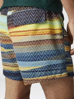 Boxer mare con stampa zig zag sfumata