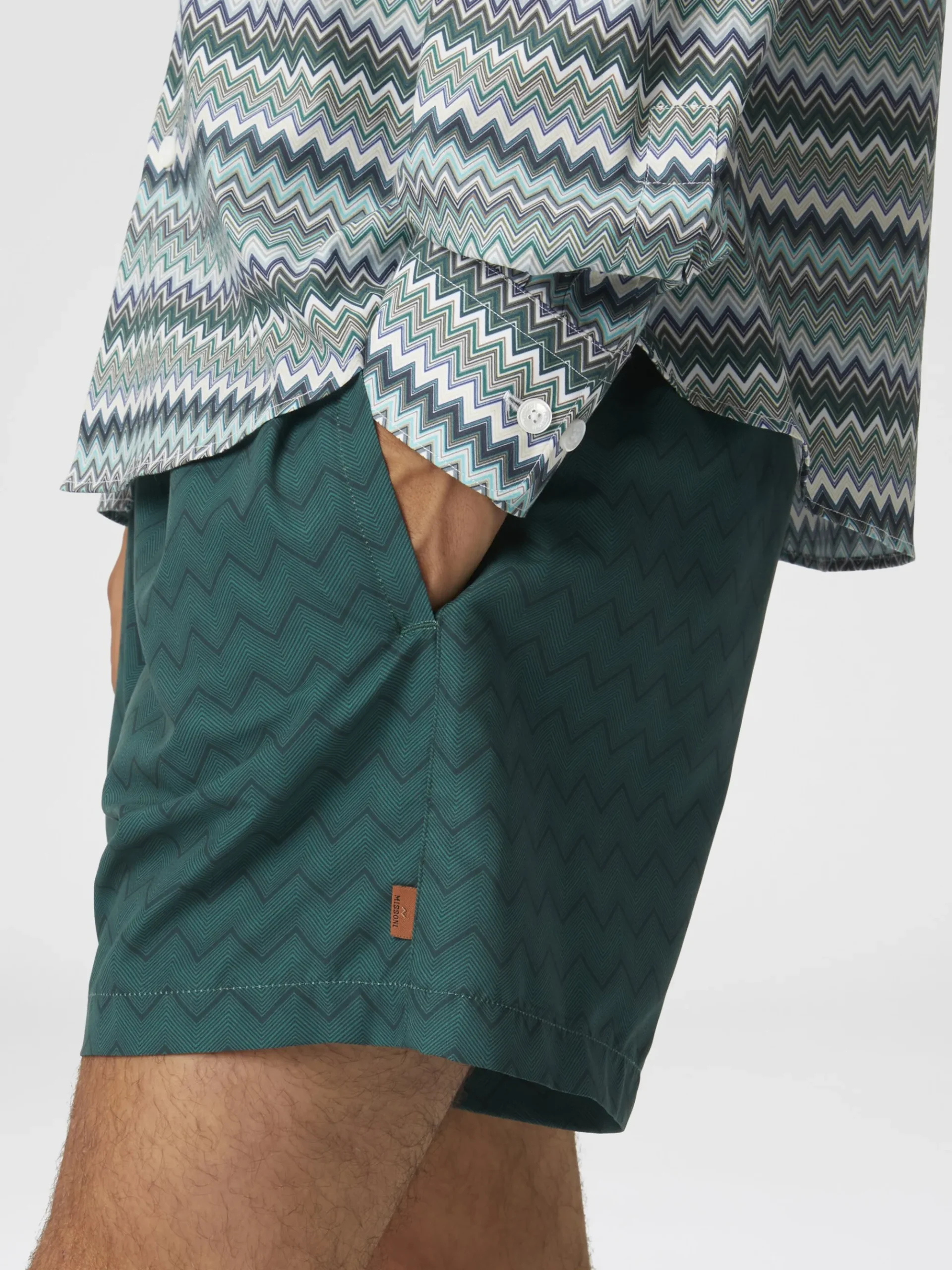 Boxer mare con zig zag tono su tono
