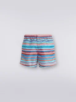 Boxer mare in nylon stampa zig zag