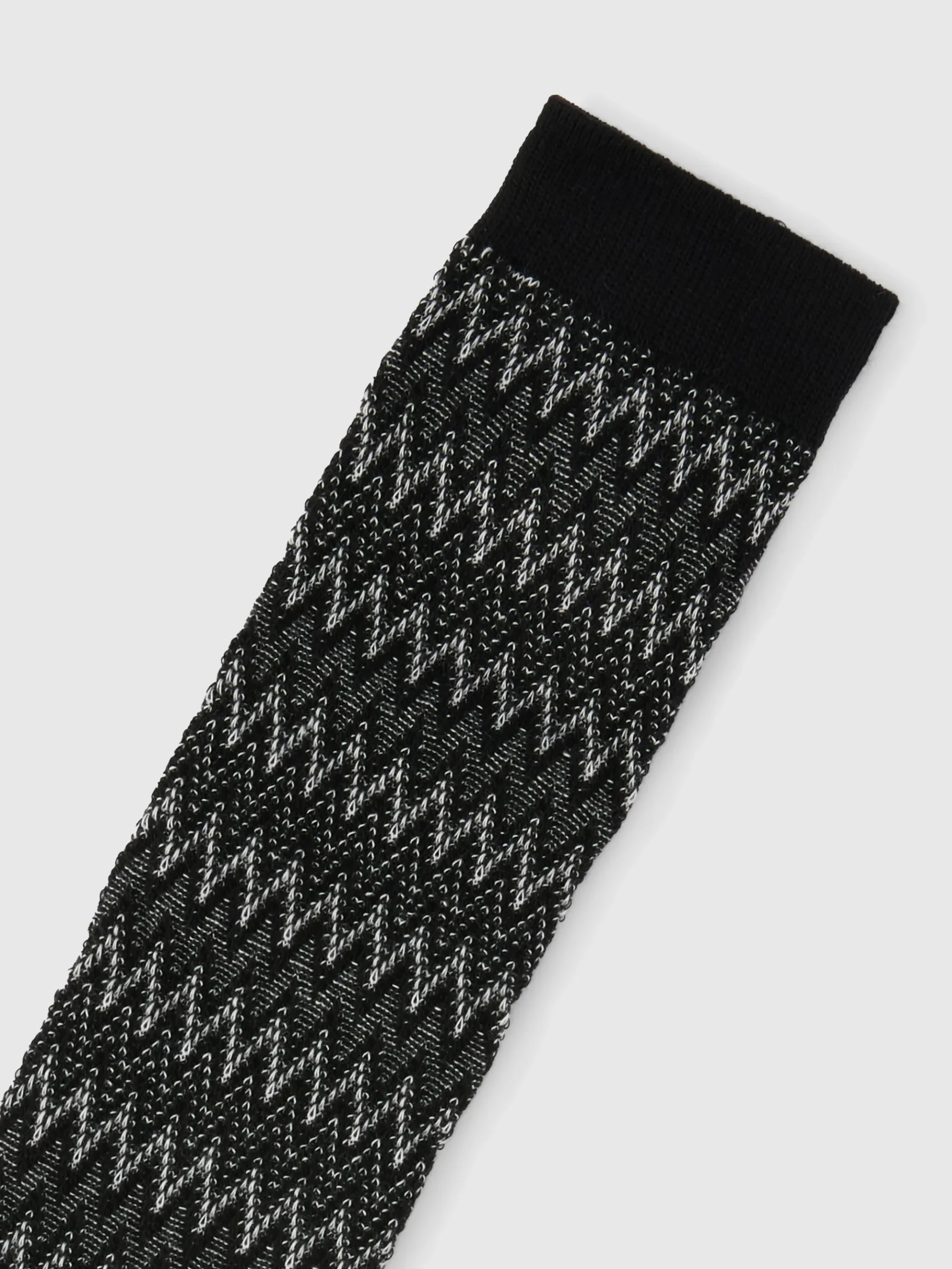 Calzini lunghi in cotone zig zag