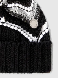 Cappello in misto lana lamé