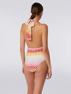 Costume intero effetto pizzo dégradé con lurex