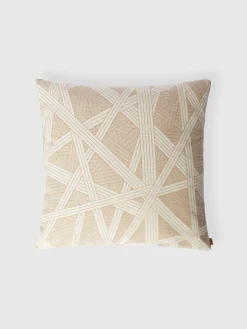 Cuscino Nastri 60x60 cm con impunture a contrasto