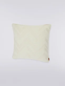 Cuscino Orme 40x40 cm lavorazione jacquard effetto 3D