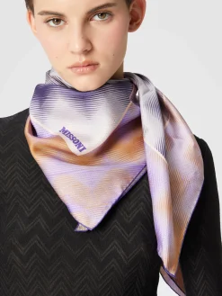 Foulard in seta fiammata
