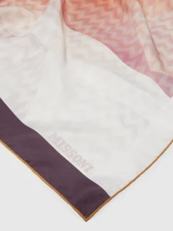 Foulard in seta zig zag