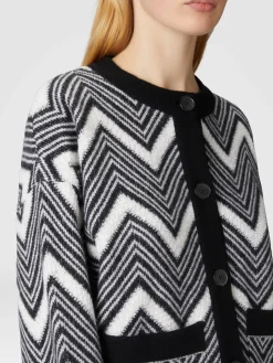 Giacca in lana chevron