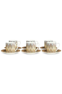 Jarris Tazza Caffe Set 6 Pz C/Piattino