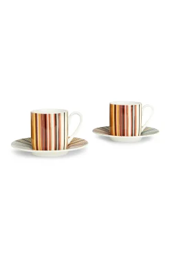 Jenkins Tazza Caffe Set 2 Pz C/Piattino