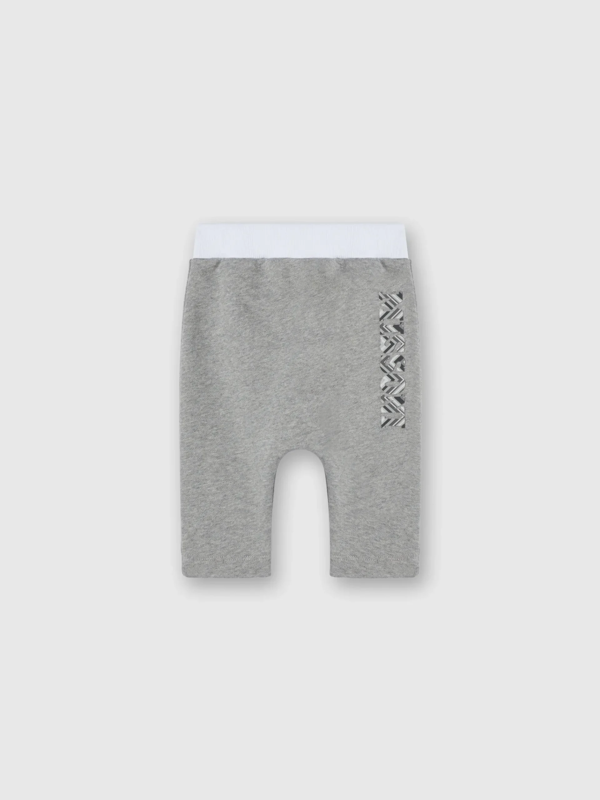 Joggers in cotone con stampa logo a rilievo