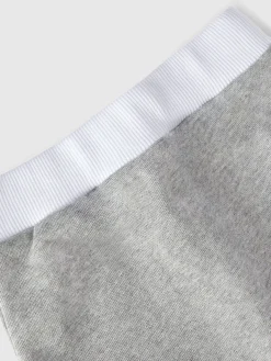 Joggers in cotone con stampa logo a rilievo