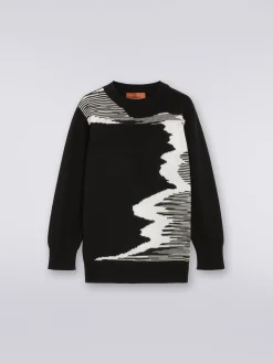 Maglia girocollo in pura lana vergine