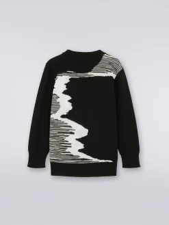 Maglia girocollo in pura lana vergine
