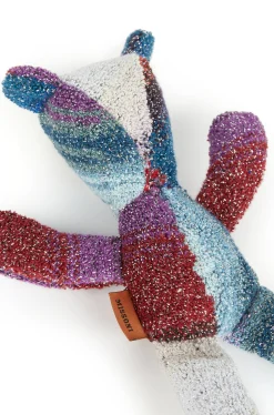 Orso Bruno Pupazzo In Cotone E Lurex 20 Cm