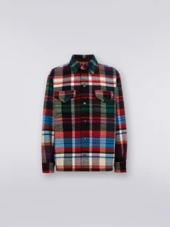 Oveshirt in lana e cotone
