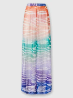 Pantaloni copricostume stampa tie-dye