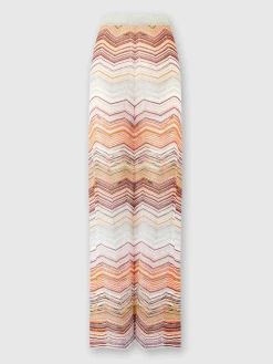 Pantapalazzo chevron lamé con paillettes