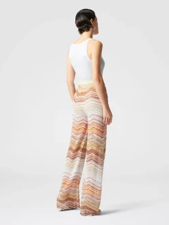Pantapalazzo chevron lamé con paillettes