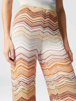 Pantapalazzo chevron lamé con paillettes