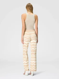 Pantapalazzo con zig zag tono su tono