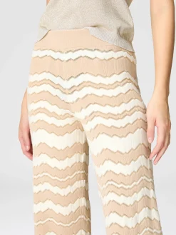 Pantapalazzo con zig zag tono su tono