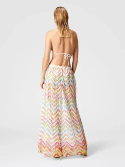 Pantapalazzo copricostume in tulle stampato
