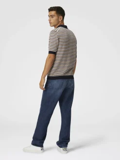 Polo in maglia di cotone zig zag