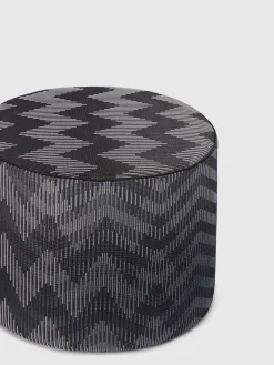 Pouf cilindrico Dinamico 40x30 cm zig zag
