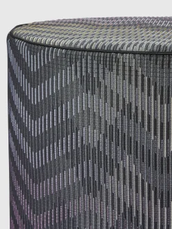 Pouf cilindrico Dinamico 40x30 cm zig zag