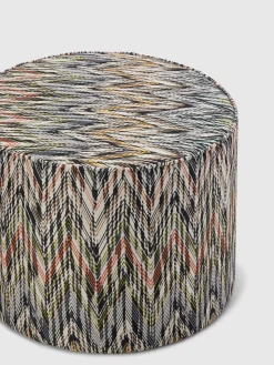 Pouf cilindrico NY 40x30 cm chevron