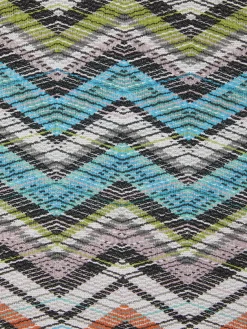 Pouf cubico Carioca 40x40x40 cm in misto cotone chevron