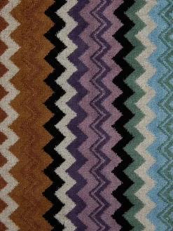 Set 5 pezzi di asciugamani da bagno Adam in spugna di cotone chevron