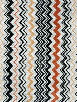 Set 2 pezzi di asciugamani da bagno Bernard in spugna di cotone chevron