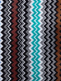 Set 2 pezzi di asciugamani da bagno Neoclassic in spugna di cotone zig zag